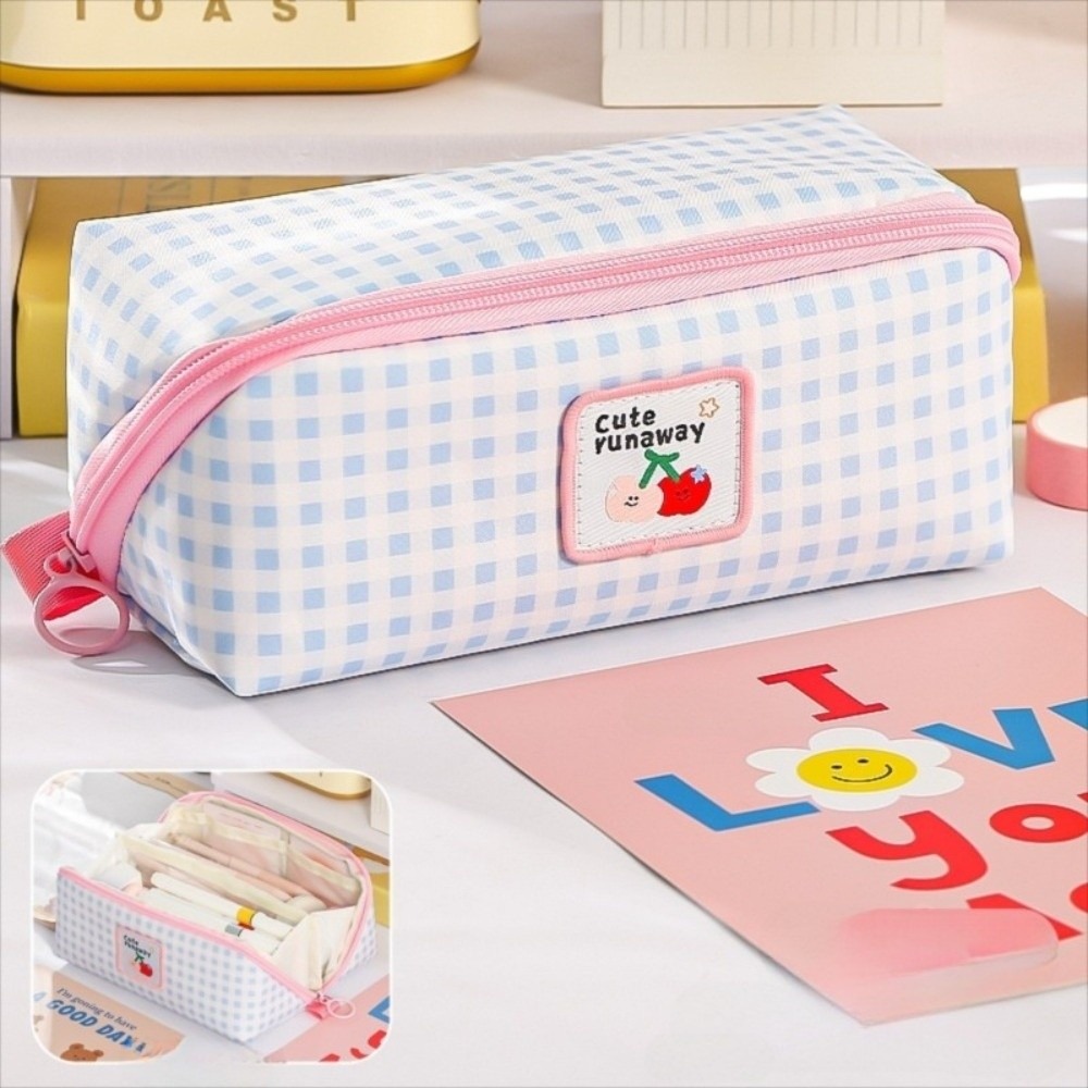 Aesthetic Large Pencil Case Pouch - Korean Style Prism Pencil Case Large
