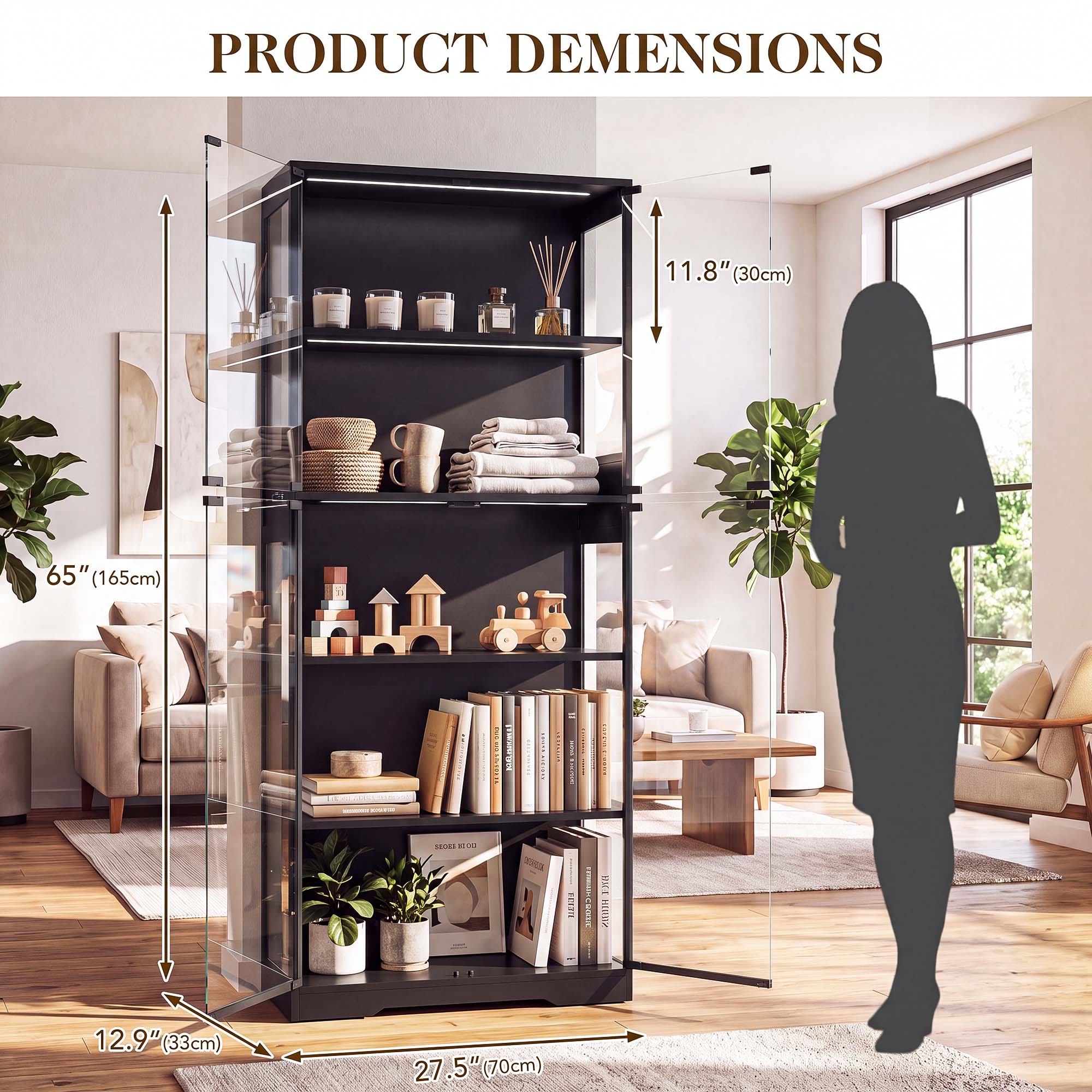 TCGBKAF 5‑Tier Display Cabinet - Office Furniture 评论和价格