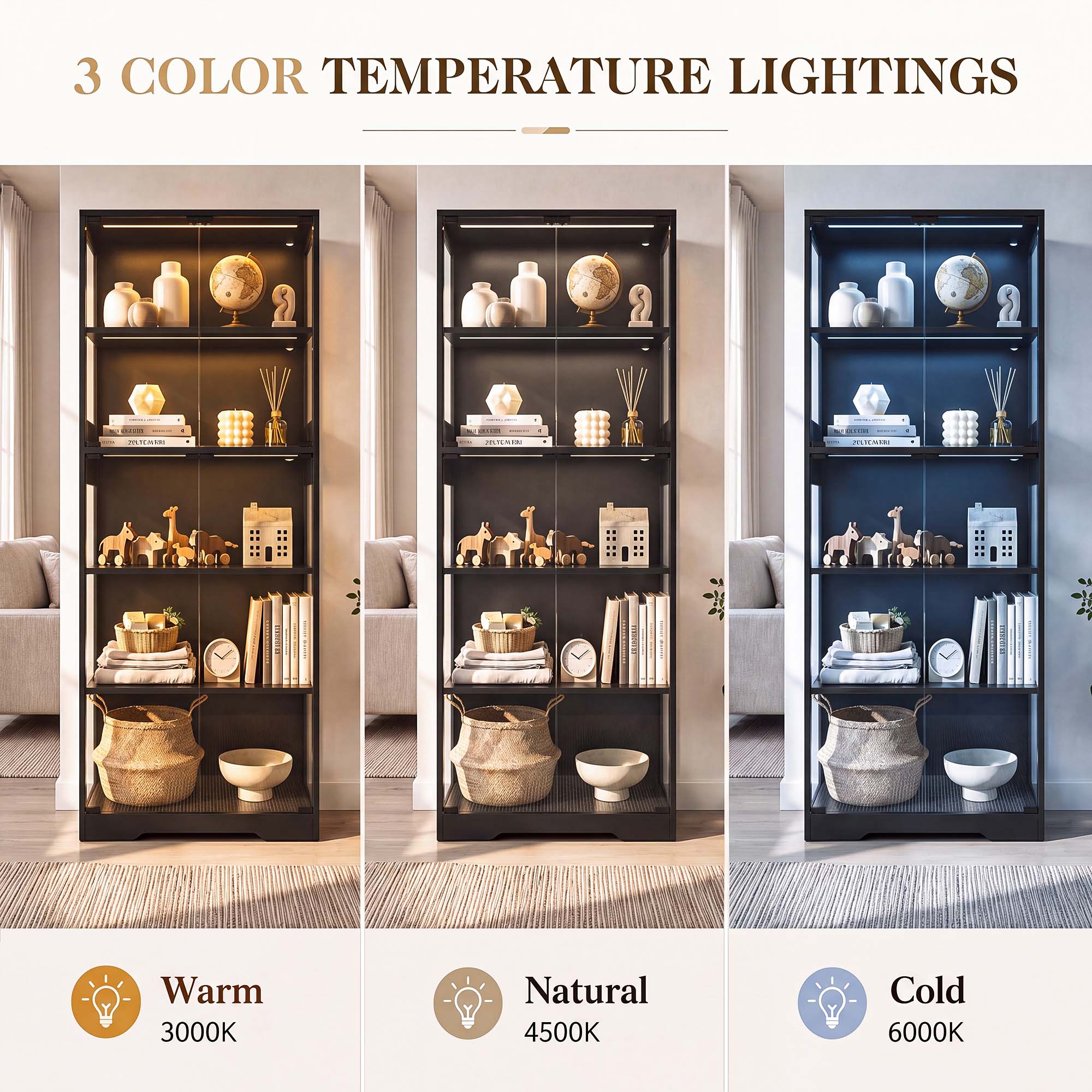 TCGBKAF 5‑Tier Display Cabinet - Office Furniture 评论和价格