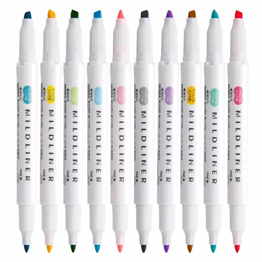 35 Color ZEBRA Mildliner Highl - Pastel Highlighter Set Double Ended 评论和价格