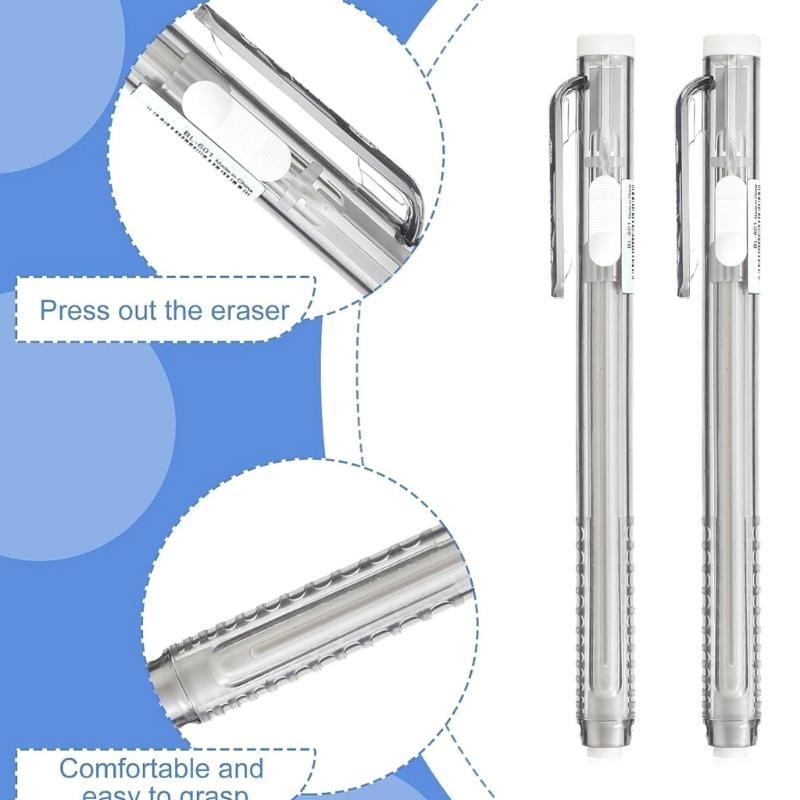 12 Pcs Retractable Mechanical  - Retractable Eraser Pen Click 评论和价格