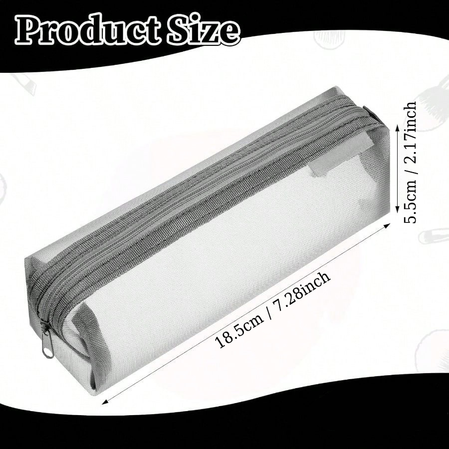 Transparent Mesh Exam Pencil C - Clear Mesh Pencil Pouch For Exam 评论和价格