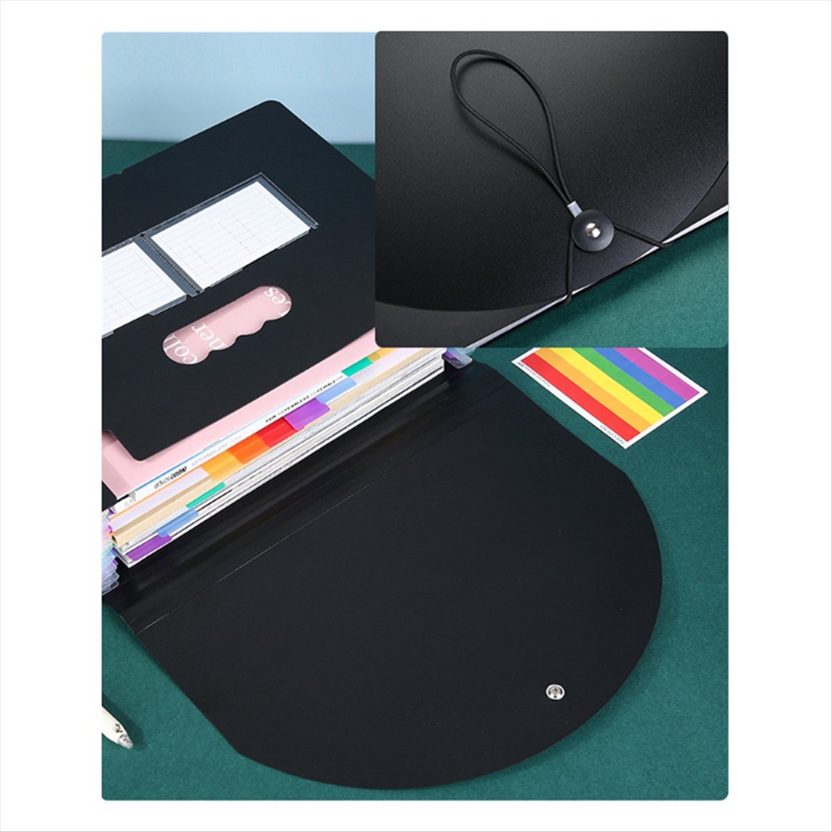 AT16 13 Pockets Expanding File - Expandable Accordion File Folder 13 Pockets 评论和价格