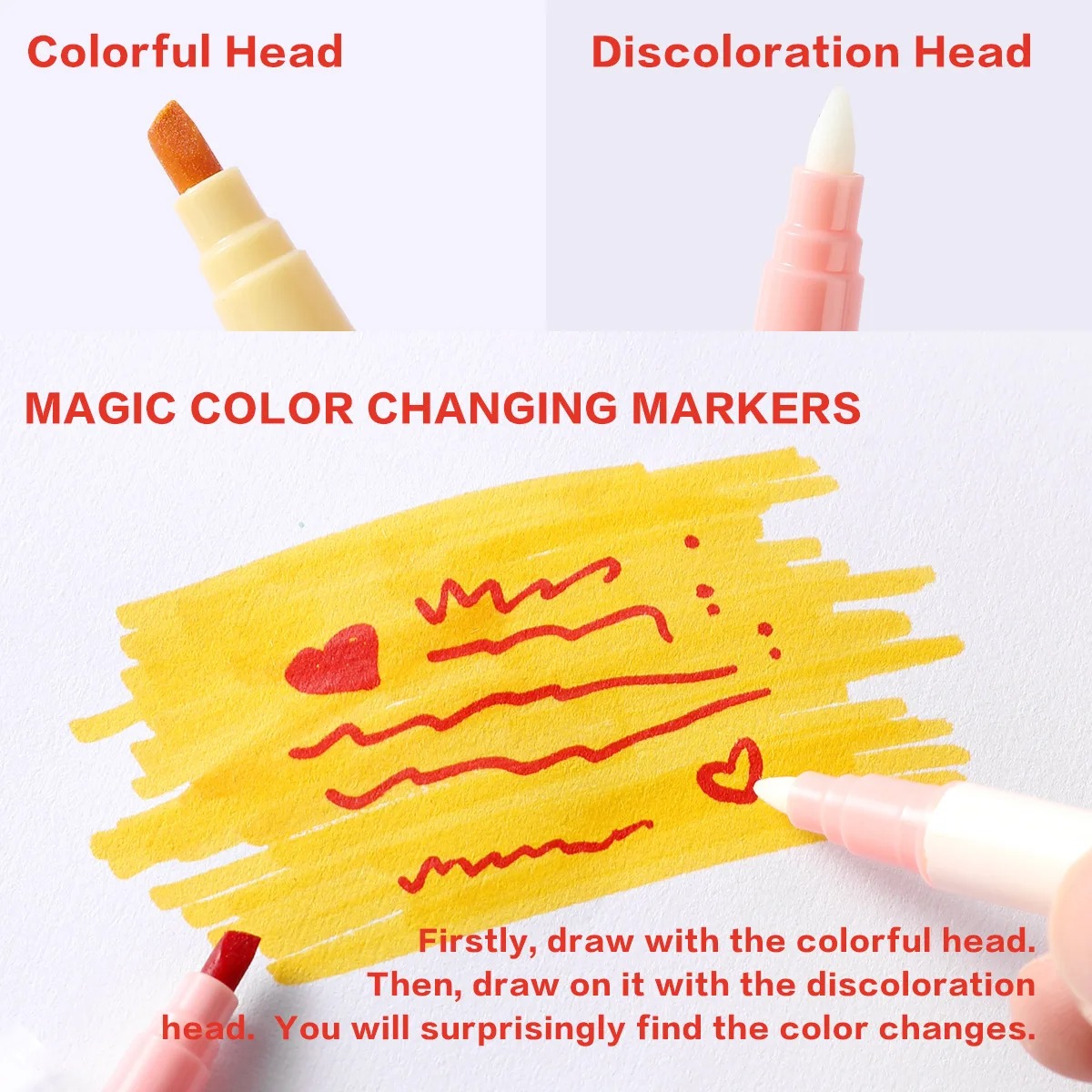 12pcs Double-ended Magic Color - Pastel Highlighter Set Double Ended 评论和价格