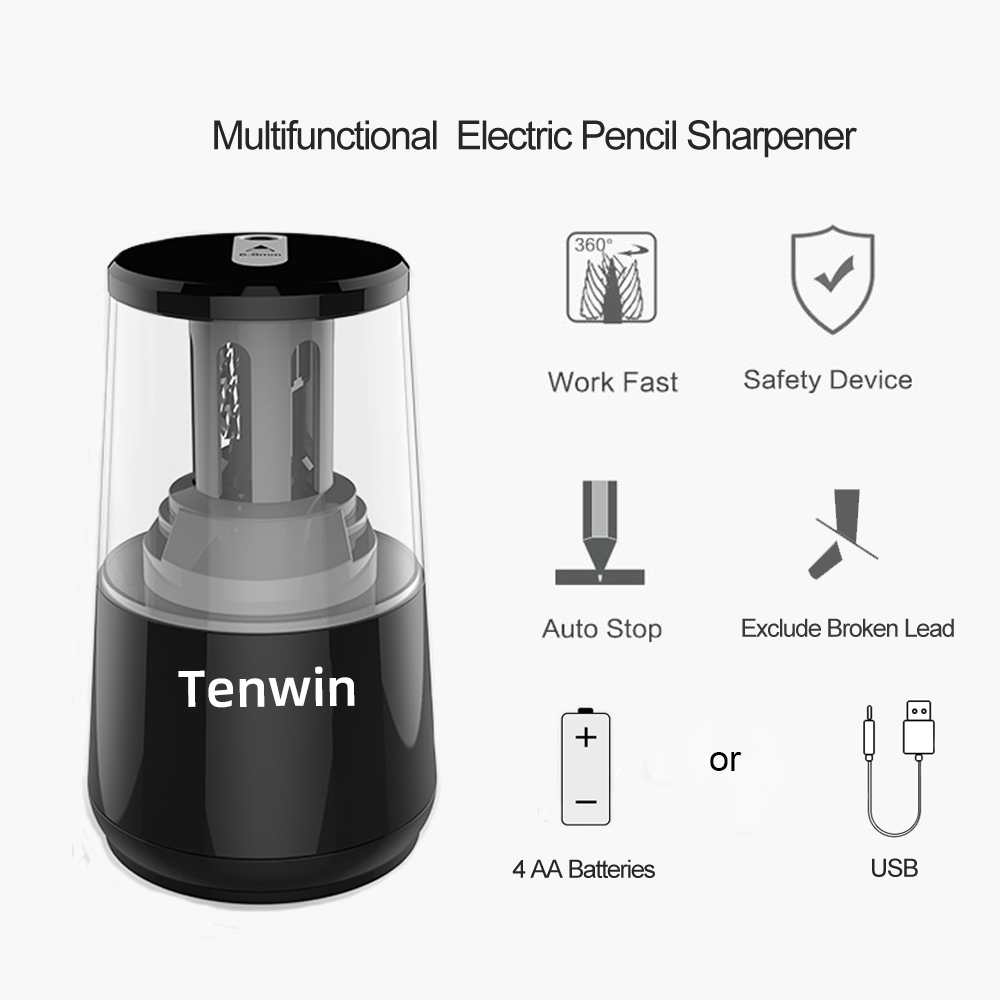Tenwin Stationery Automatic El - Electric Pencil Sharpener Usb 评论和价格