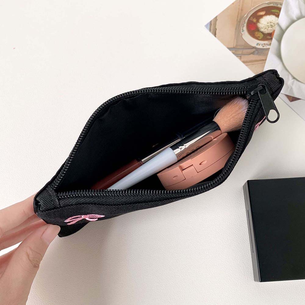 Bowknot Bow Stationery Bag Lar - Aesthetic Large Pencil Case Pouch 评论和价格