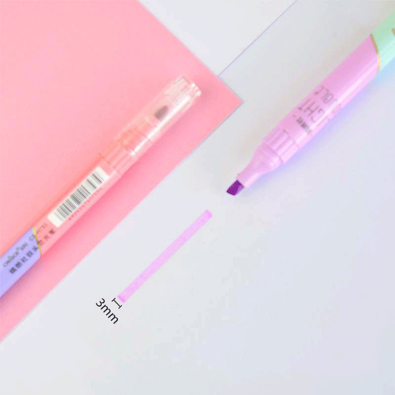 6 PCS Double Tip Highlighter P - Pastel Highlighter Set Double Ended 评论和价格