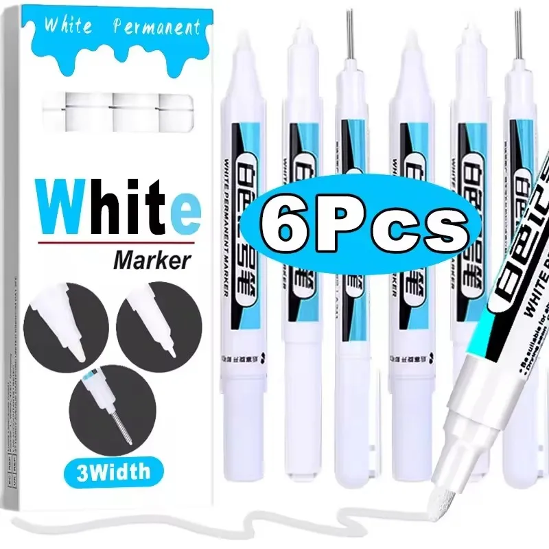 0.7/1.0/2.5MM White Permanent  - Stationery 评论和价格