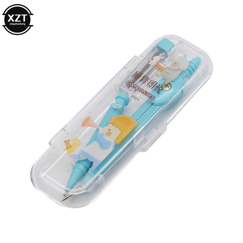 School Compass Cute Girl Stati - Math Geometry Set With Compass 评论和价格
