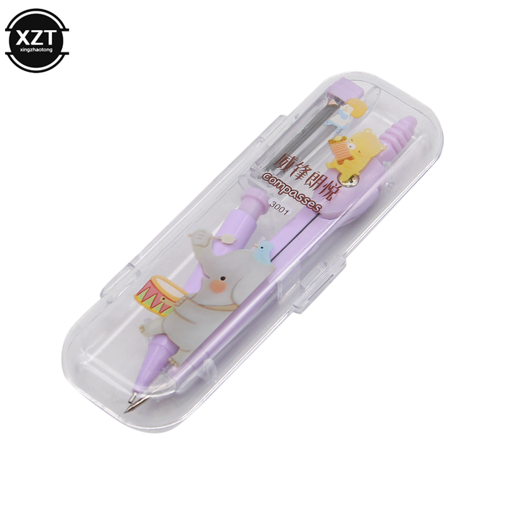 School Compass Cute Girl Stati - Math Geometry Set With Compass 评论和价格