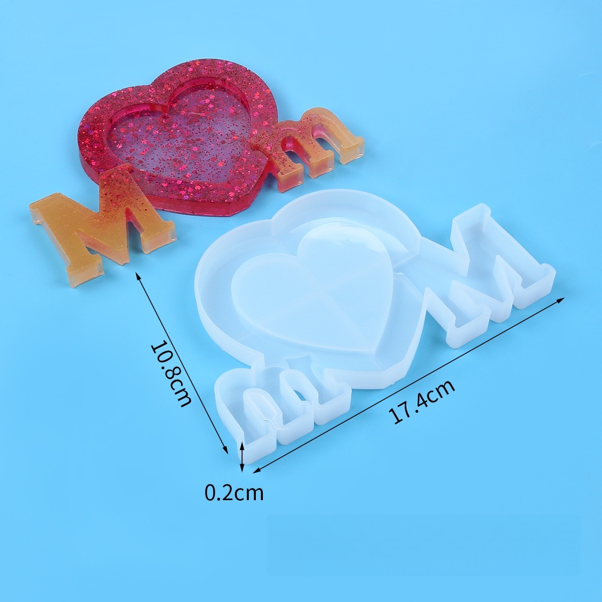 Letter Mm Epoxy Resin Silicone - Writing Tools 评论和价格