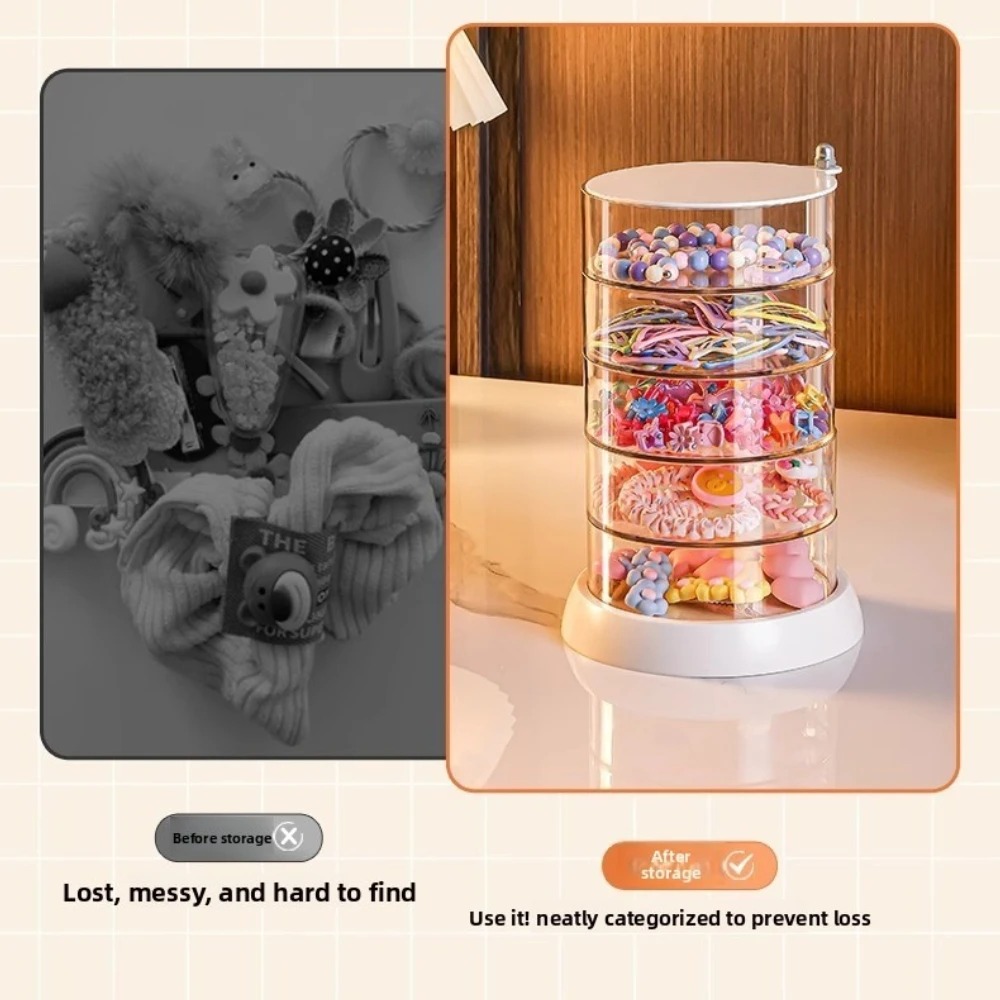 360 Rotating Clear Hair Access - Desk Accessories 评论和价格