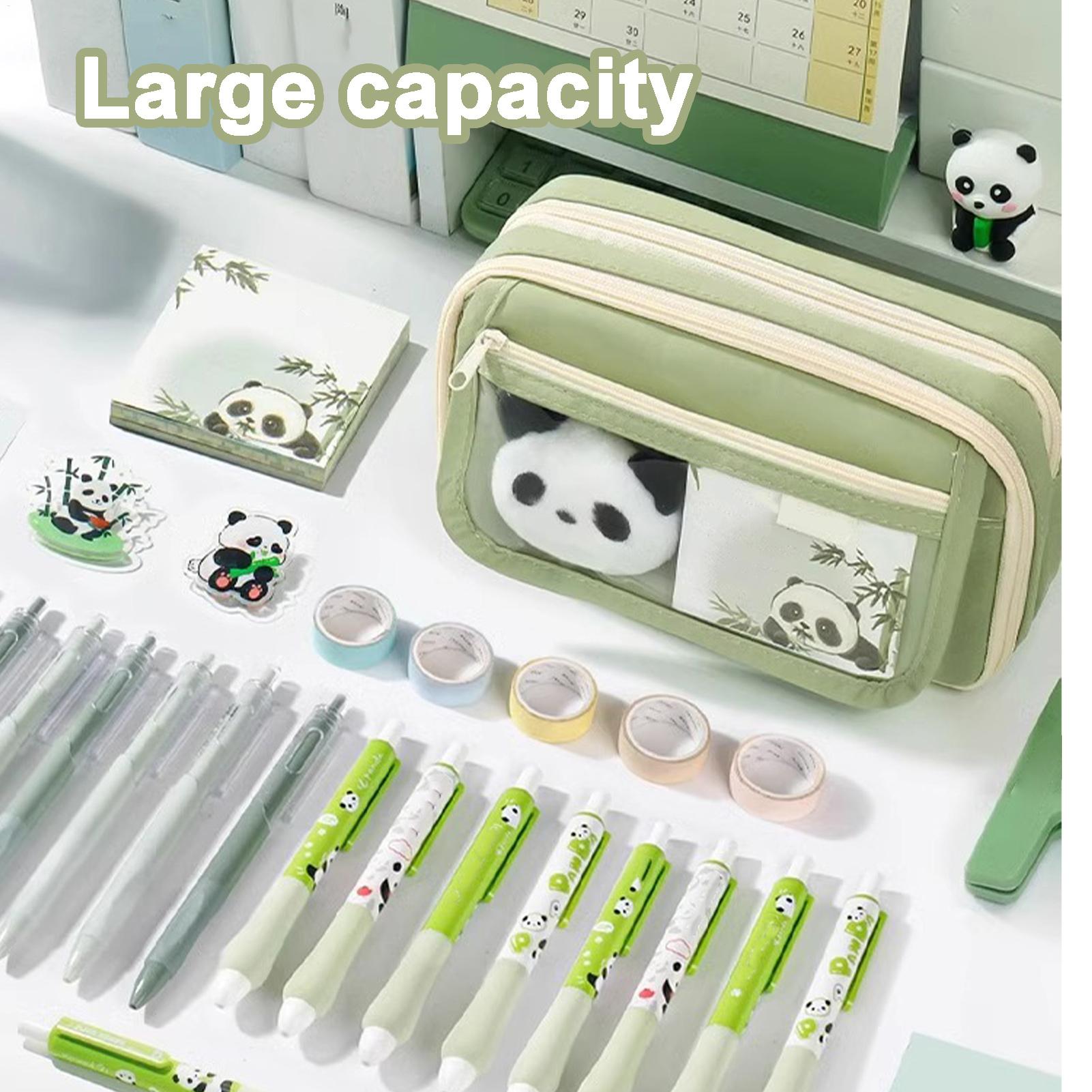 Aesthetic Pencil Case Panda Pe - Aesthetic Large Pencil Case Pouch 评论和价格