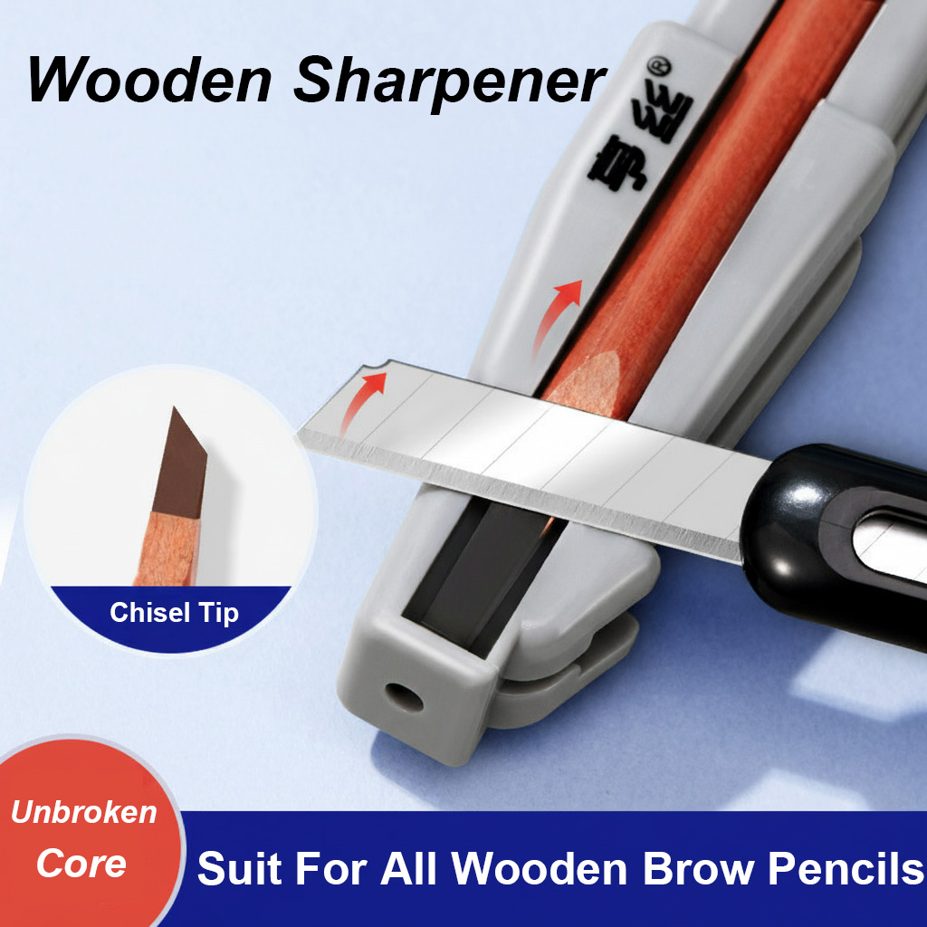 Wooden Eyebrow Pencil Sharpene - Stationery 评论和价格