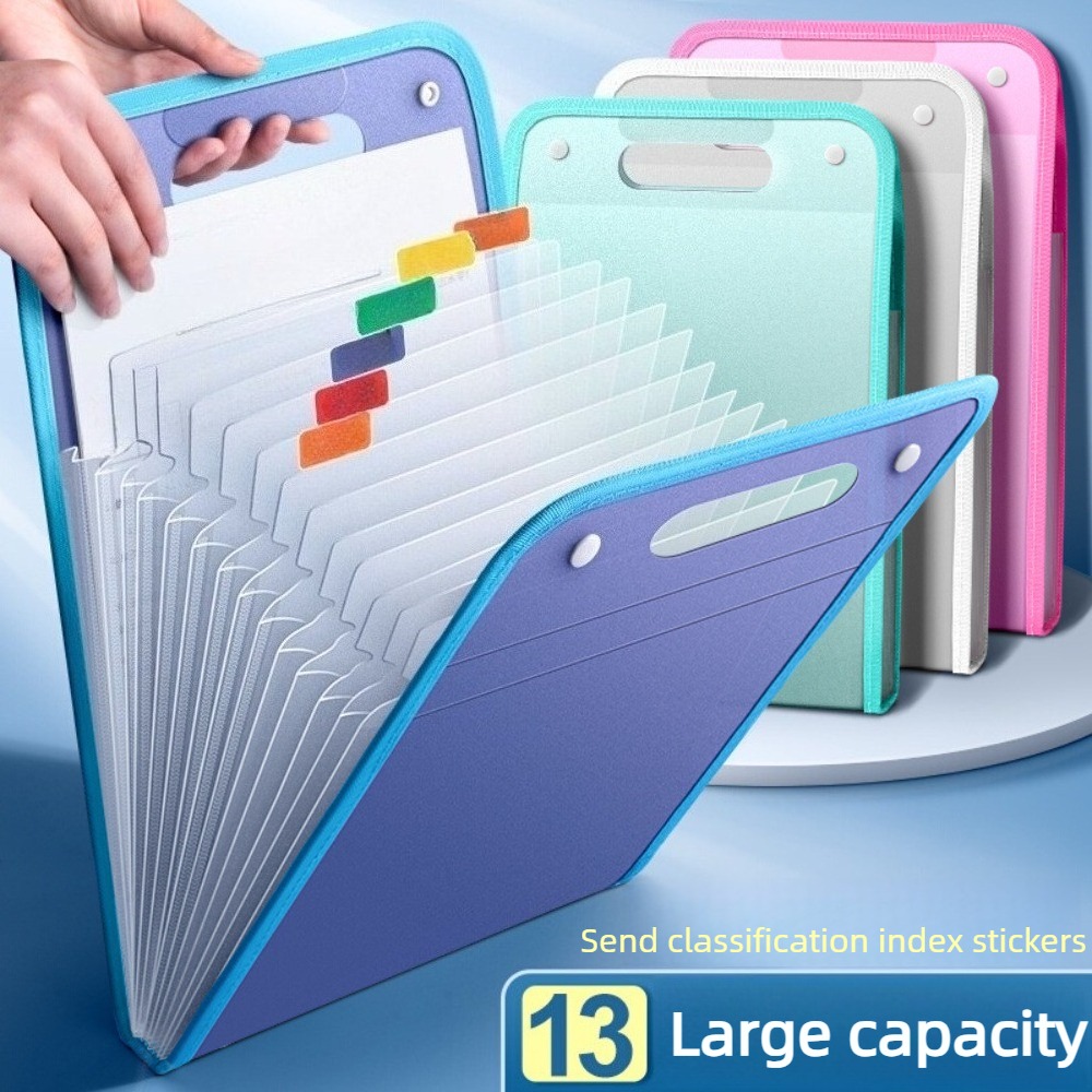 Translucent Accordion File Fol - Expandable Accordion File Folder 13 Pockets 评论和价格