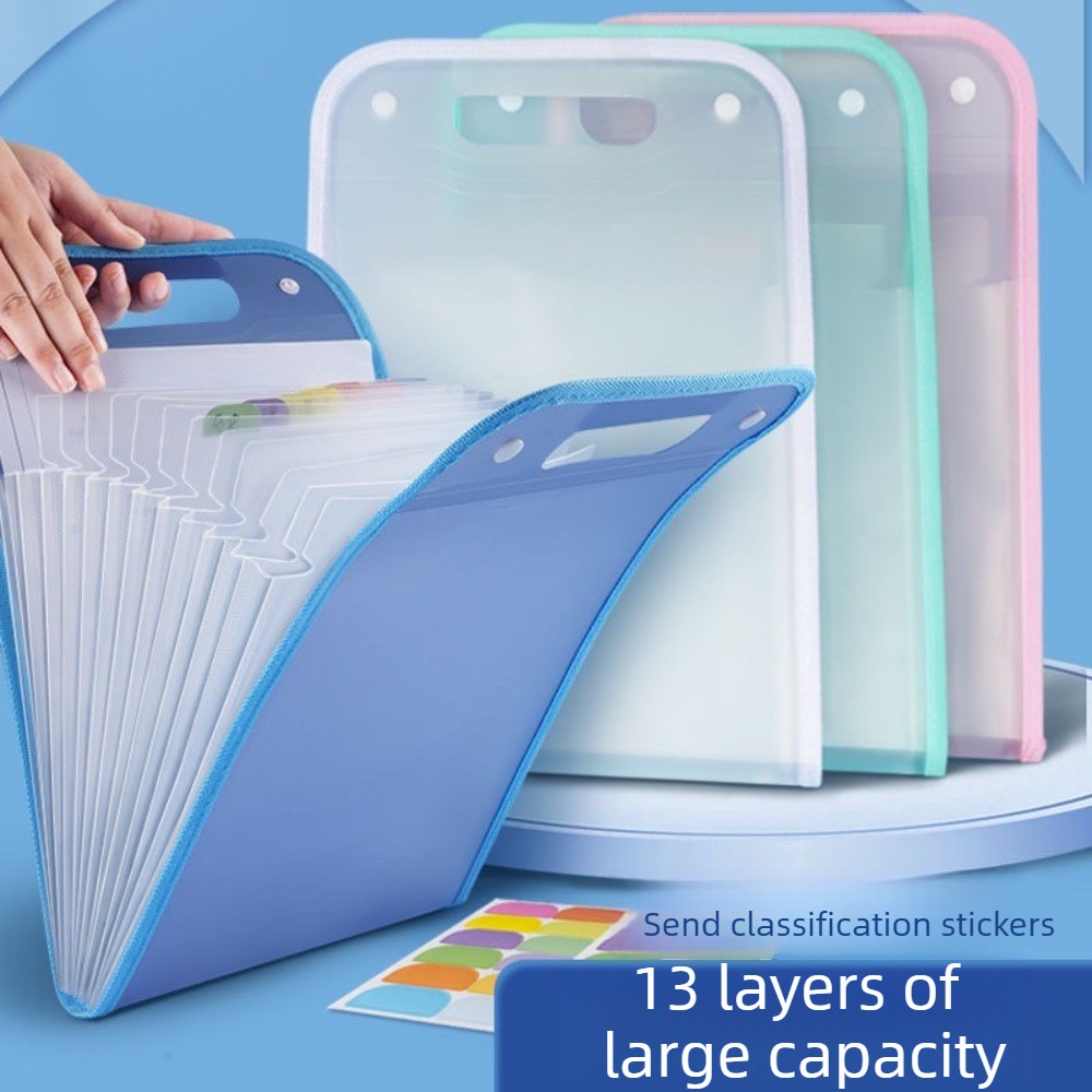 Translucent Accordion File Fol - Expandable Accordion File Folder 13 Pockets 评论和价格