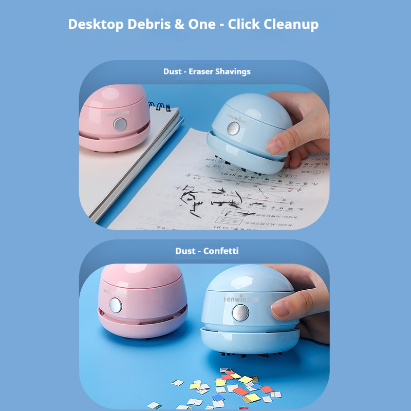 Tenwin Mini Handheld Desktop V - Mini Desktop Vacuum Cleaner For Eraser Dust 评论和价格