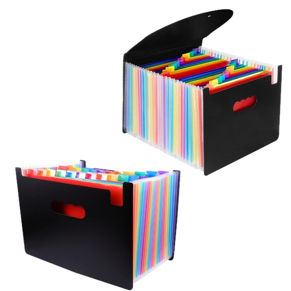 Versatile 13/25 Pockets Expand - Expandable Accordion File Folder 13 Pockets 评论和价格