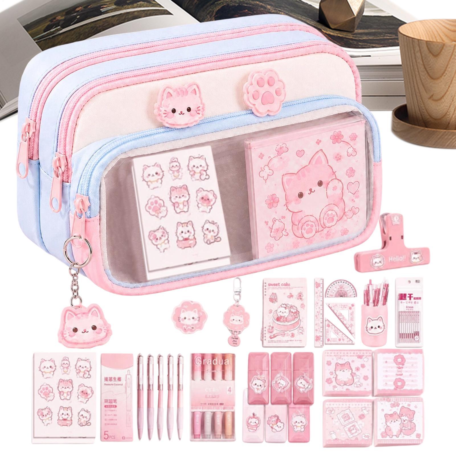 Pencil Pouch Large Capacity Zi - Aesthetic Large Pencil Case Pouch 评论和价格