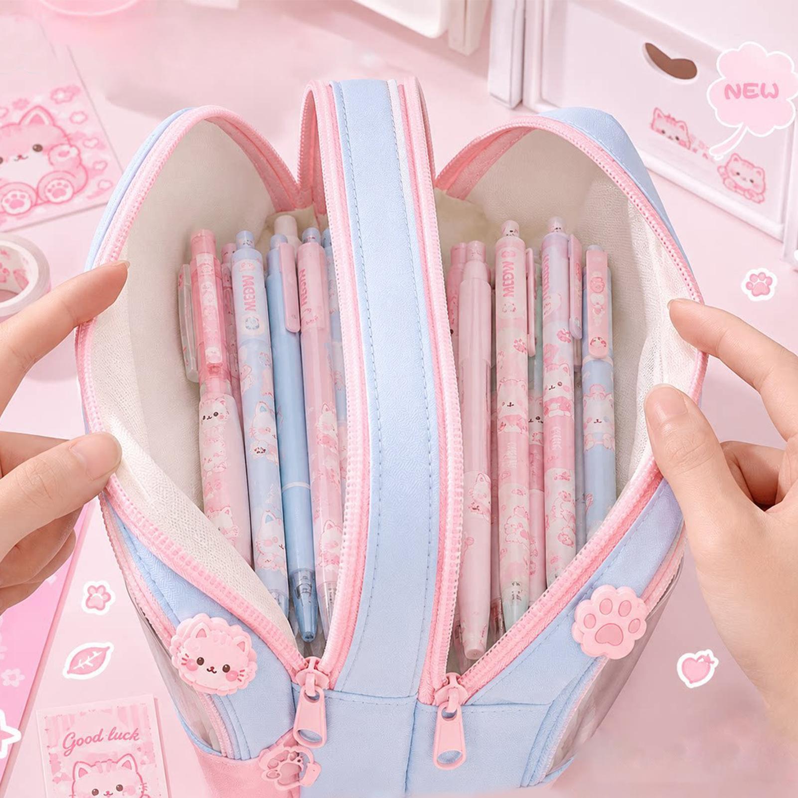 Pencil Pouch Large Capacity Zi - Aesthetic Large Pencil Case Pouch 评论和价格