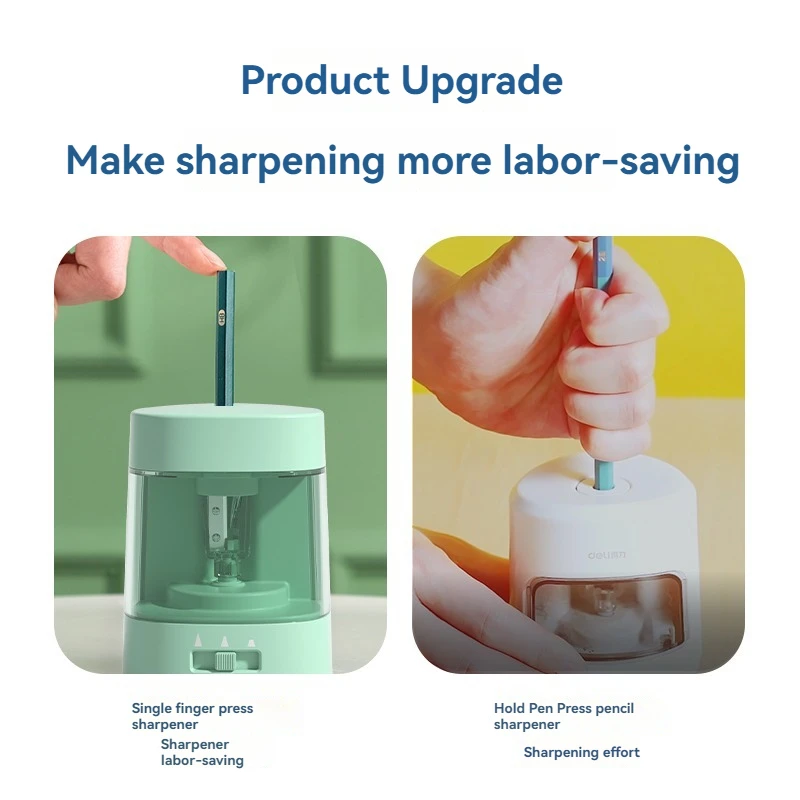 Deli VA3 Green USB battery dua - Electric Pencil Sharpener Usb 评论和价格