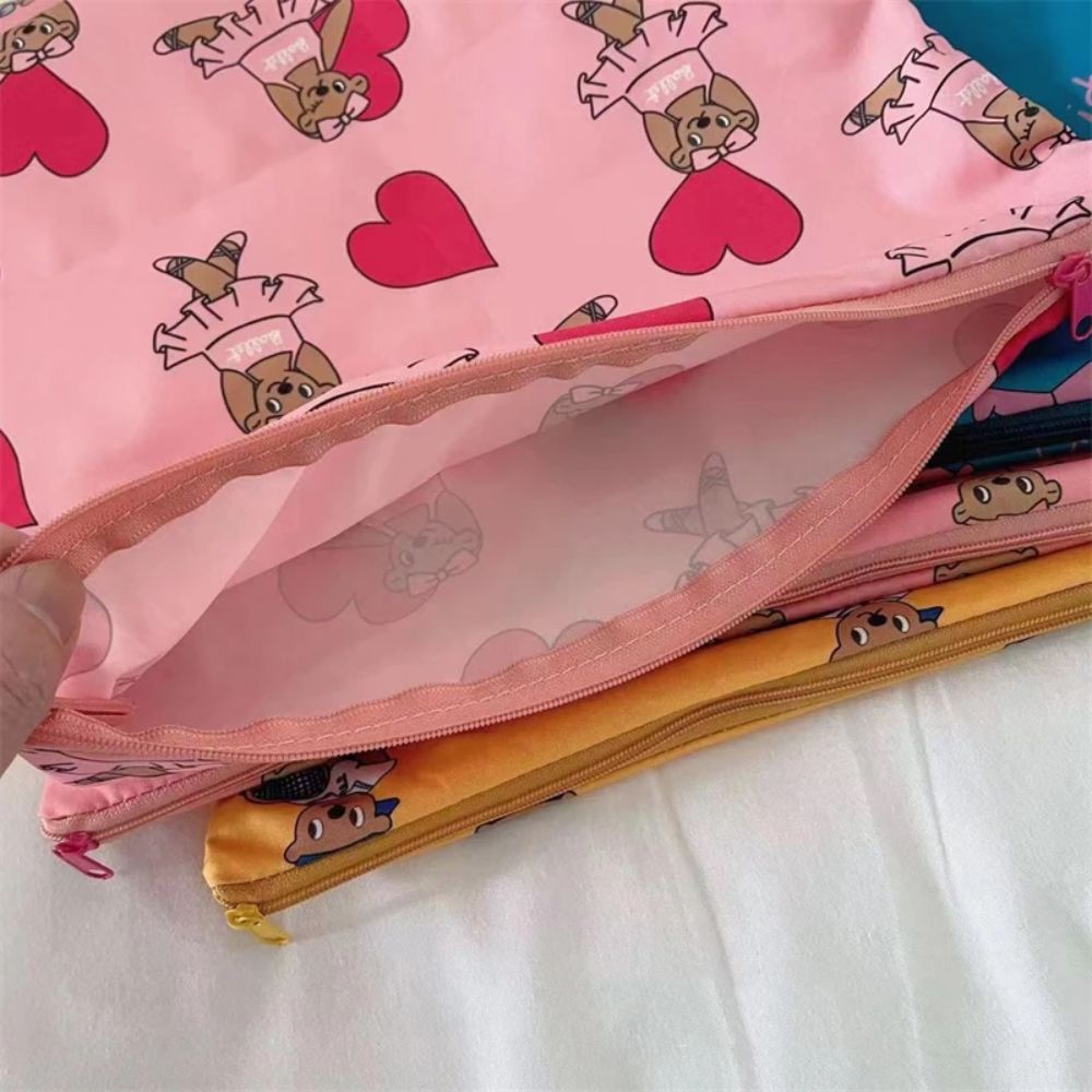 Cute Kawaii Makeup Bag Bear Pa - Stationery 评论和价格