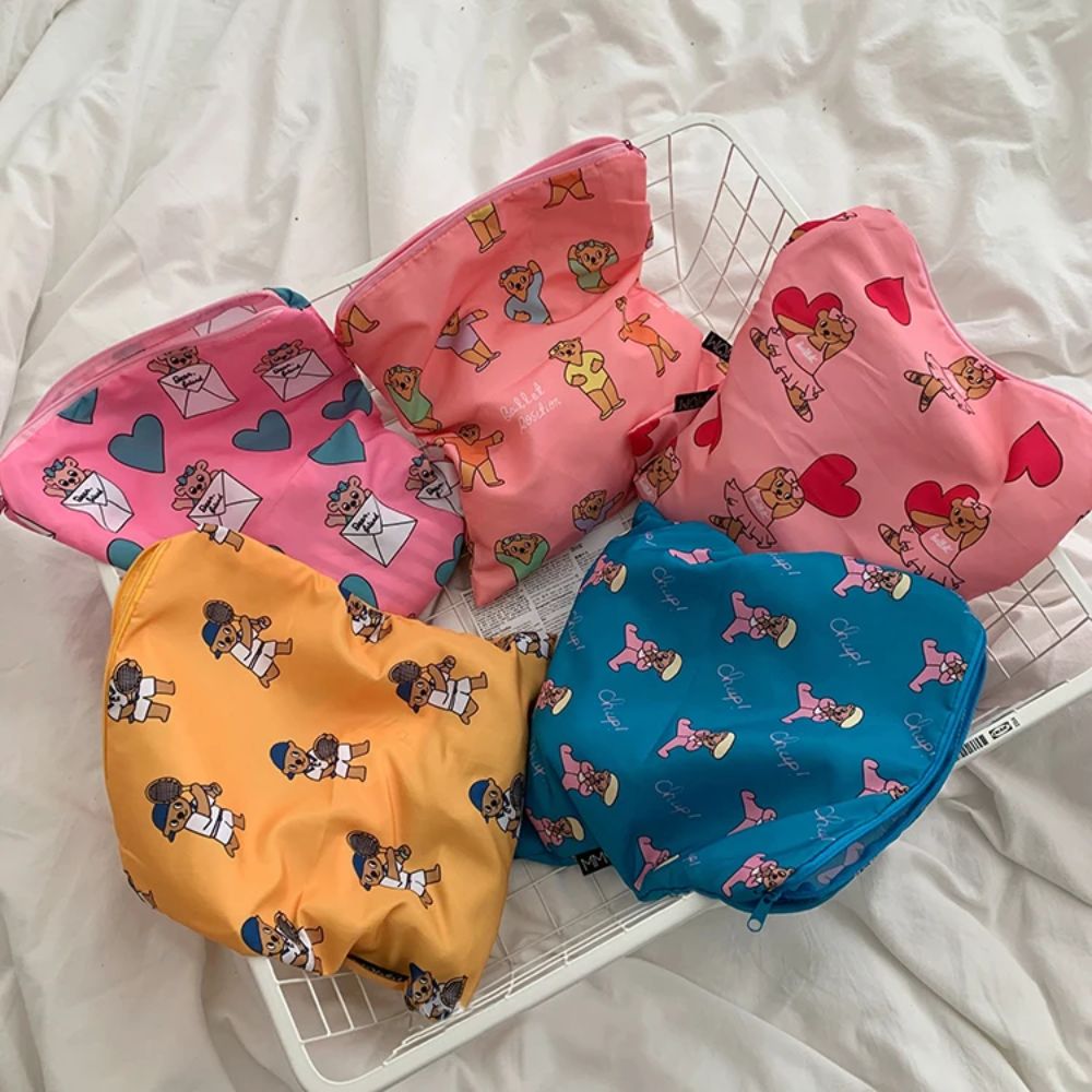 Cute Kawaii Makeup Bag Bear Pa - Stationery 评论和价格