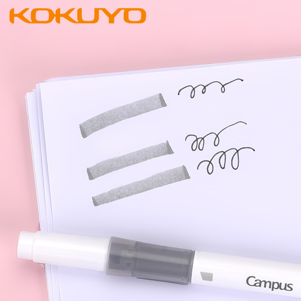 6Colors/set New Japan KOKUYO D - Pastel Highlighter Set Double Ended 评论和价格