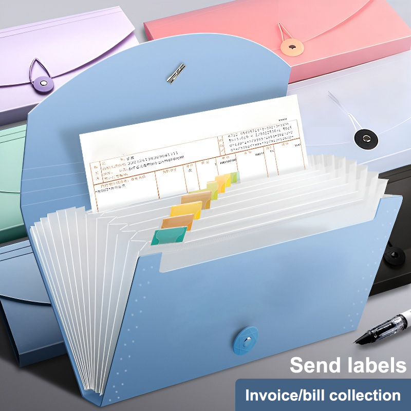 ✰✪13 Pockets Expanding File Fo - Expandable Accordion File Folder 13 Pockets 评论和价格