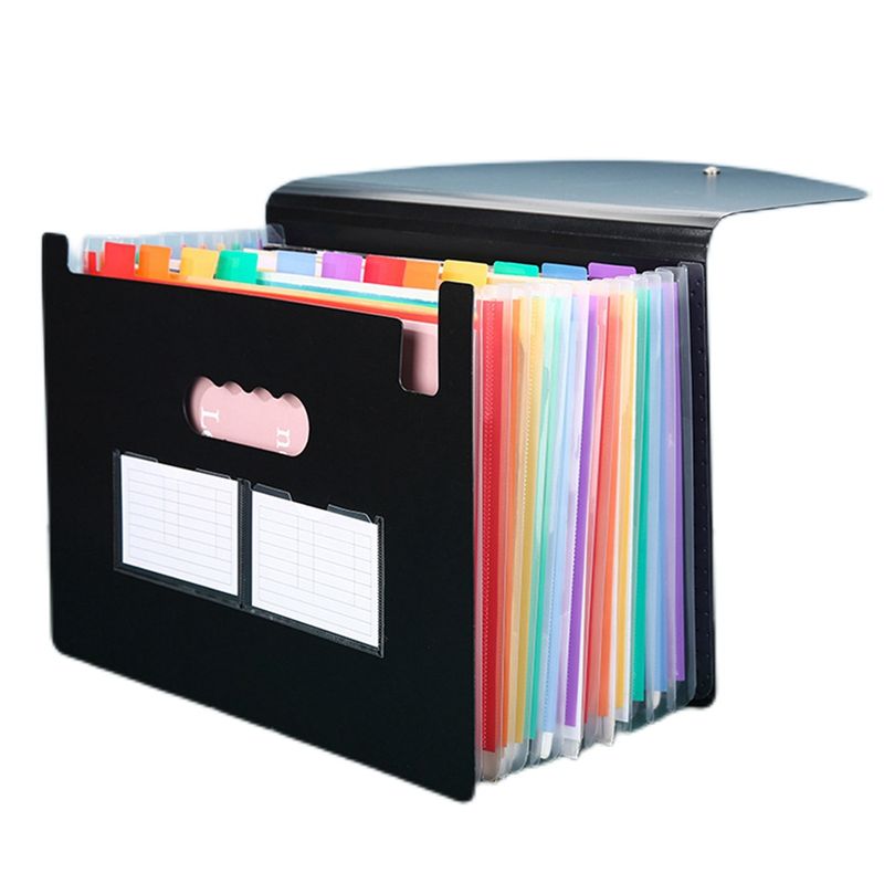 1 Piece 13 Pockets Expanding F - Expandable Accordion File Folder 13 Pockets 评论和价格