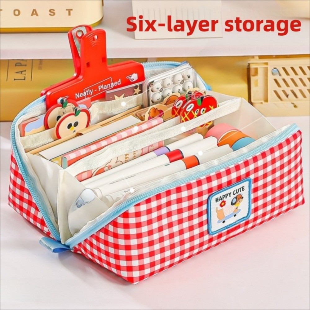 Korean Style Prism Pencil Case - Aesthetic Large Pencil Case Pouch 评论和价格