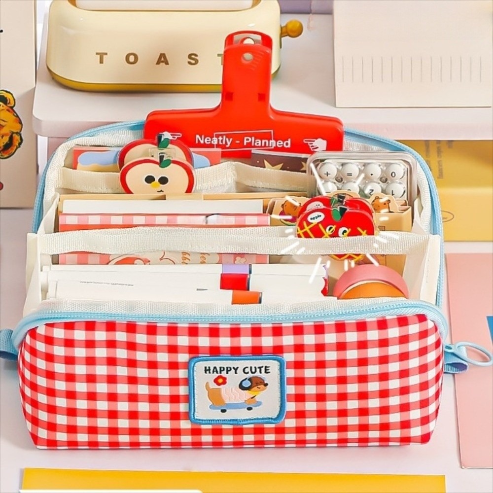 Korean Style Prism Pencil Case - Aesthetic Large Pencil Case Pouch 评论和价格