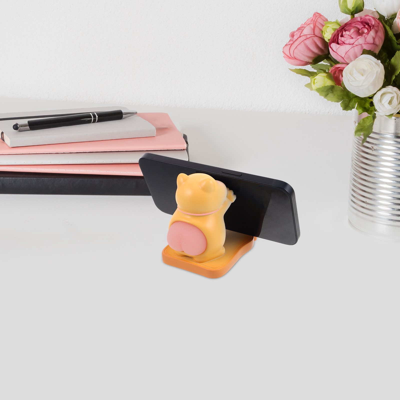 Cute Cat Phone Holder Resin Ca - Desk Accessories 评论和价格