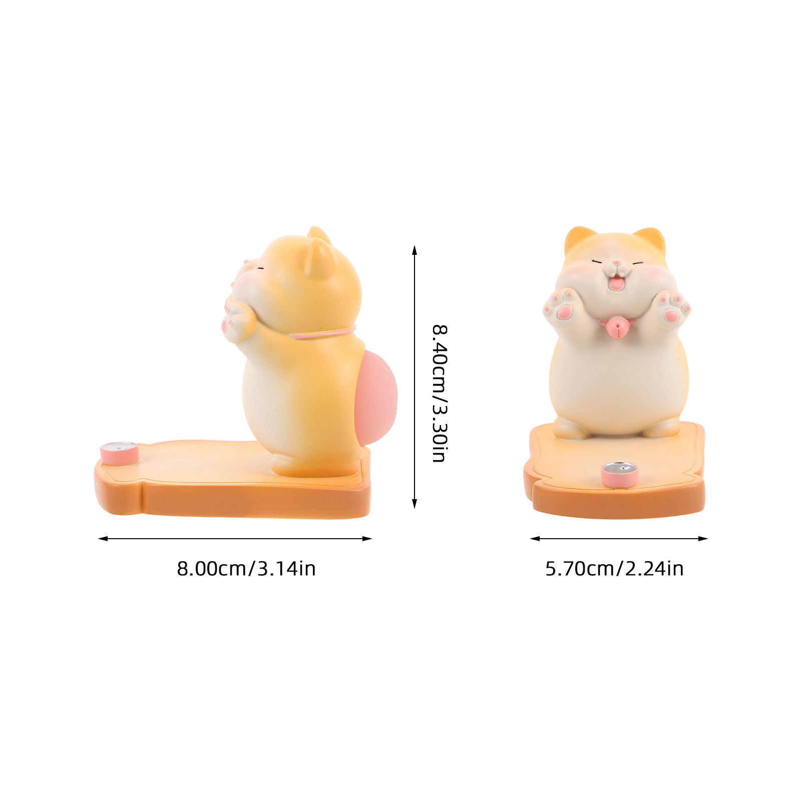 Cute Cat Phone Holder Resin Ca - Desk Accessories 评论和价格