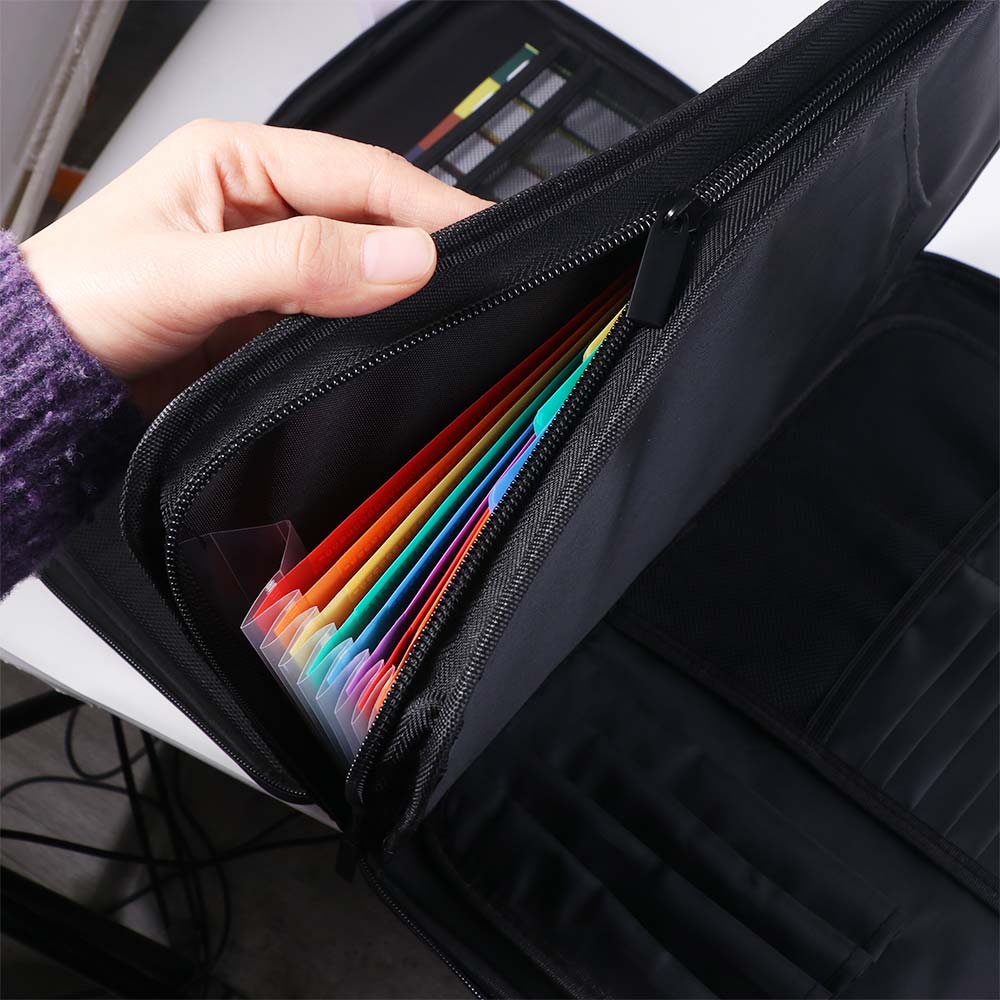 13 Accordion Pocket Fireproof  - Expandable Accordion File Folder 13 Pockets 评论和价格