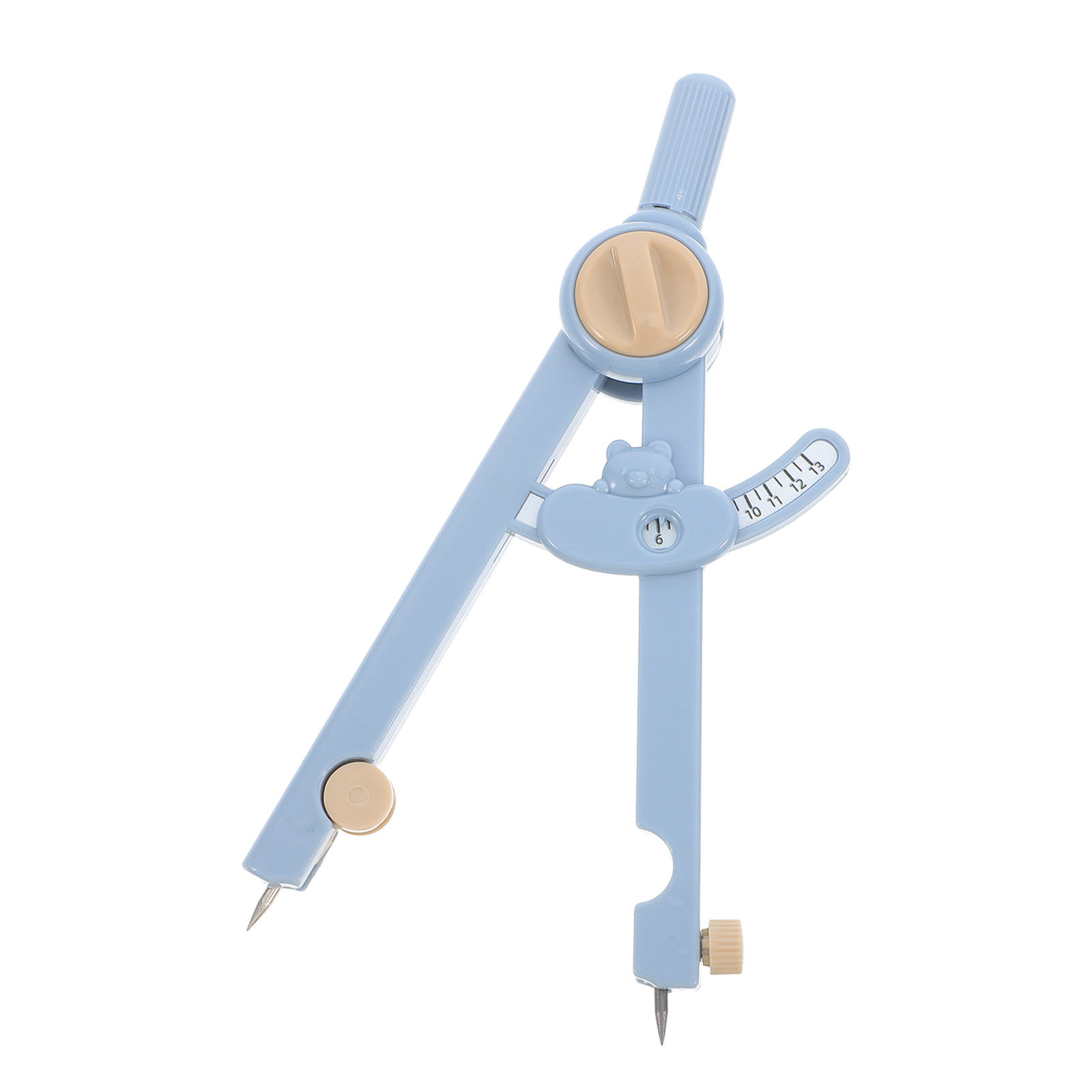 1Set Portable Metal Compass Ru - Math Geometry Set With Compass 评论和价格