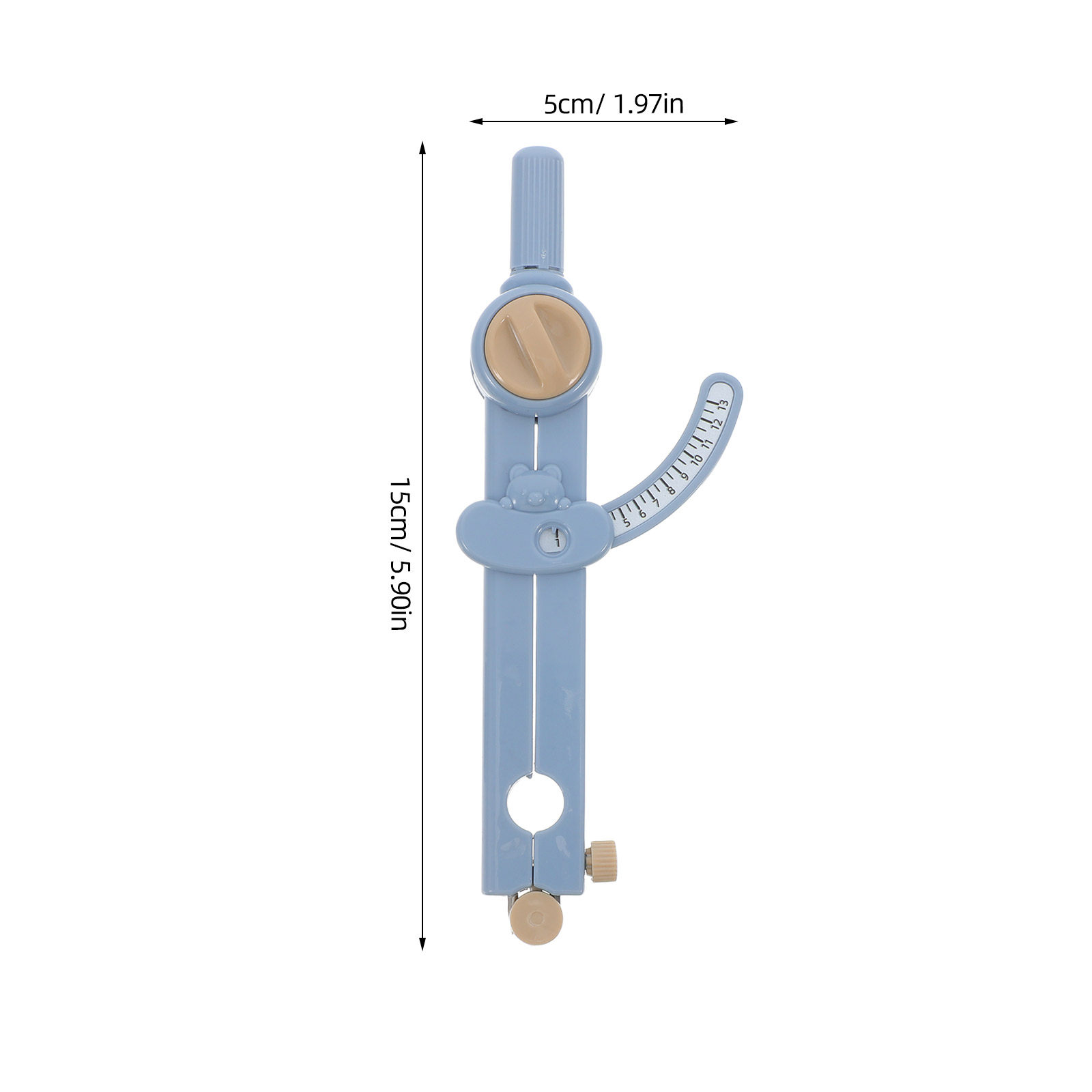 1Set Portable Metal Compass Ru - Math Geometry Set With Compass 评论和价格