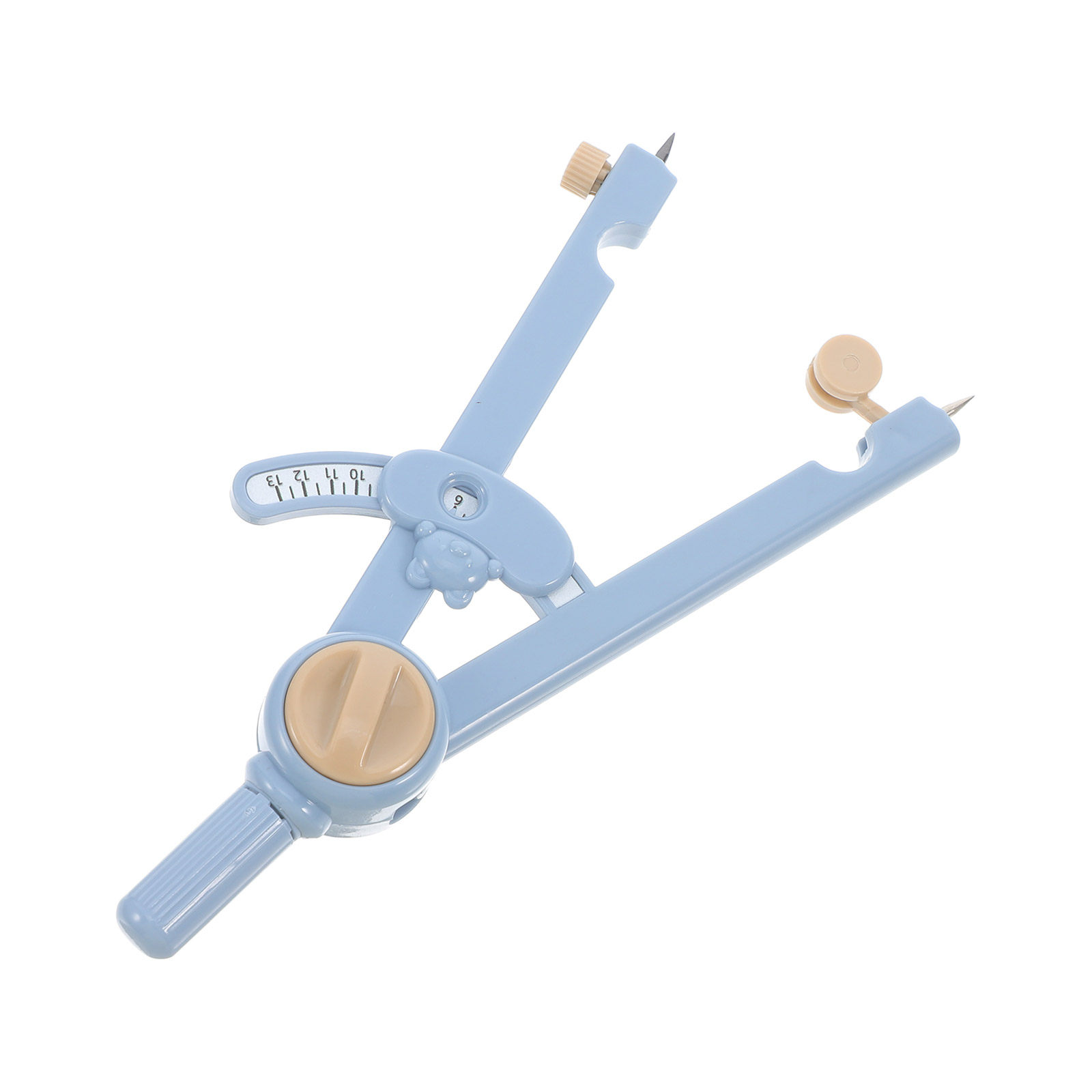 1Set Portable Metal Compass Ru - Math Geometry Set With Compass 评论和价格