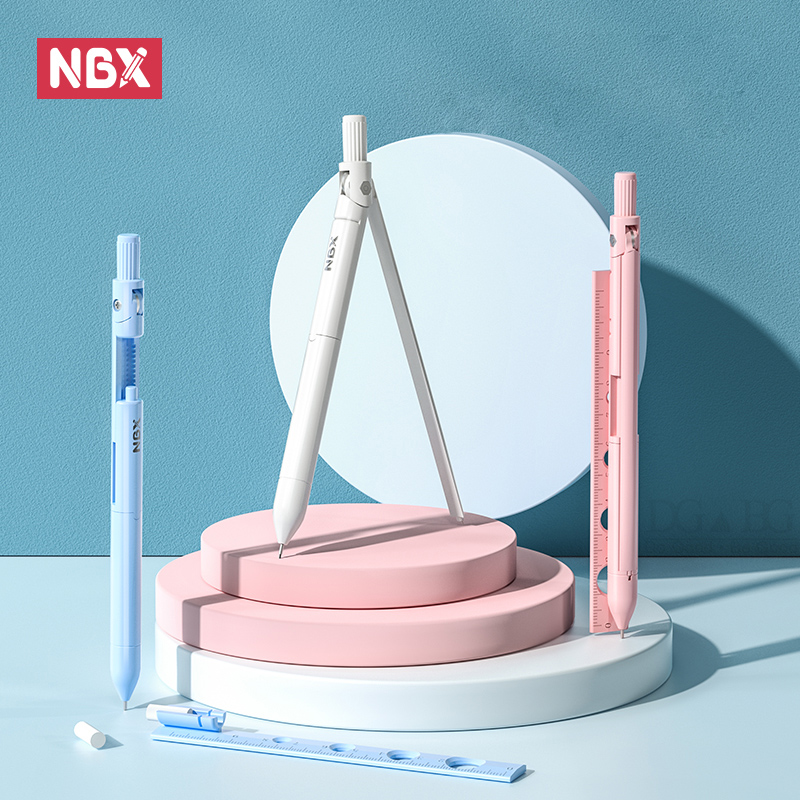NBX Compass Pencil School Draw - Math Geometry Set With Compass 评论和价格
