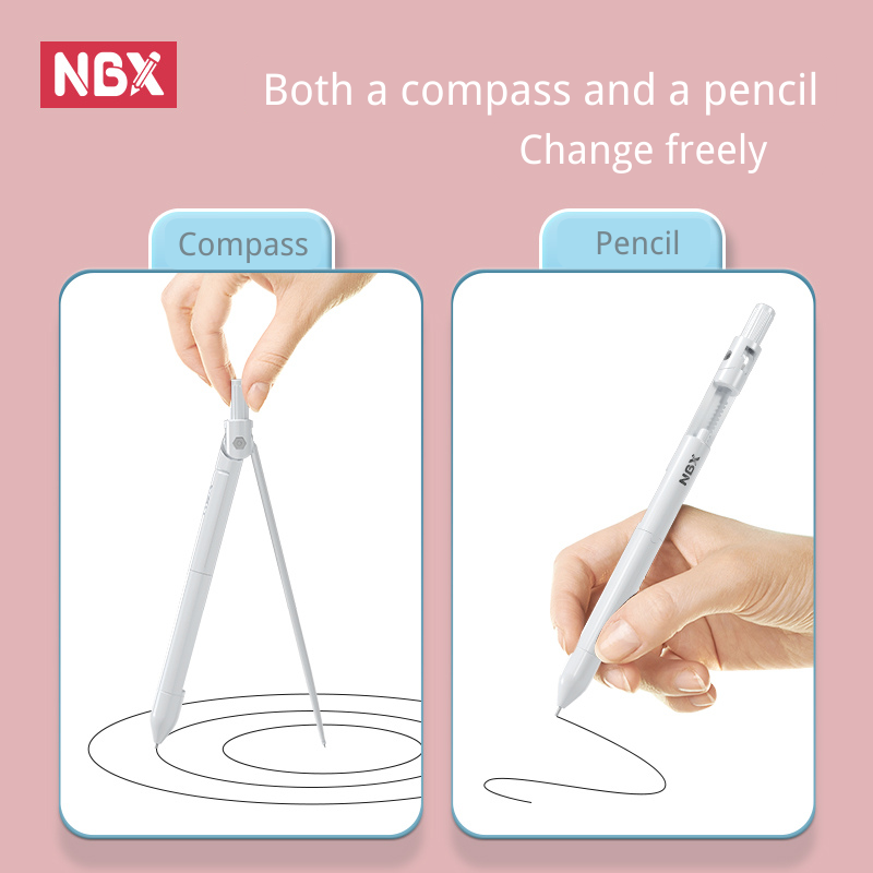 NBX Compass Pencil School Draw - Math Geometry Set With Compass 评论和价格