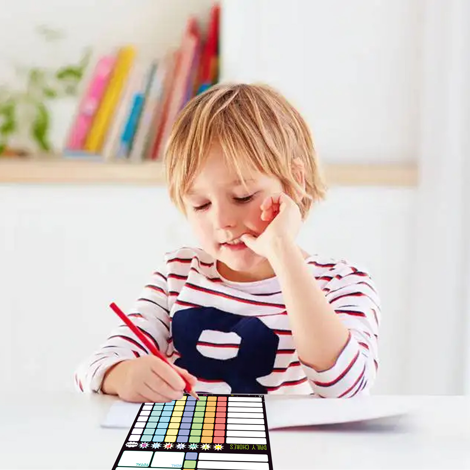 Magnetic Chore Chart Weekly Vi - Kids Magnetic Reward Chart Board 评论和价格