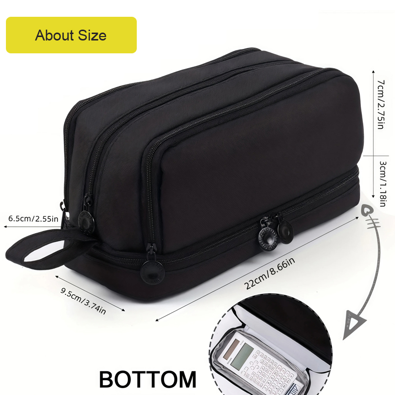 4 Compartments Large Capacity  - Aesthetic Large Pencil Case Pouch 评论和价格